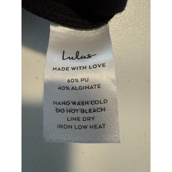 Lulus Tough Stuff Black Vegan Leather Skirts Size Medium - Picture 9 of 10